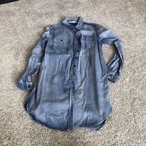 Jean shirt by hippie laundry size medium